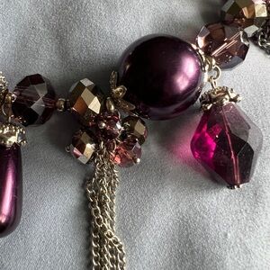 Elegant Purple Beaded Necklace